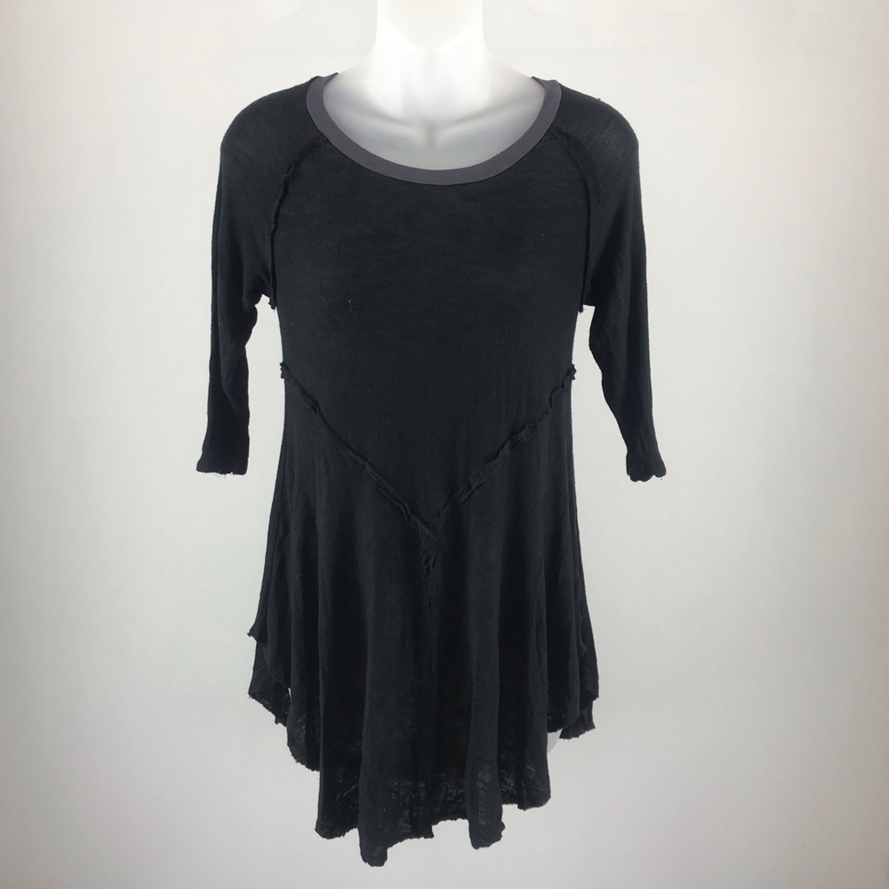 Intimately Free People Weekend Layering Black Top - Picture 2 of 7
